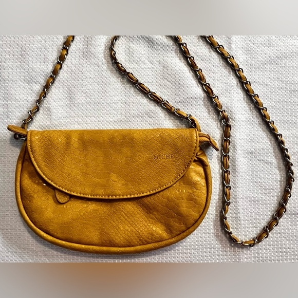 Miche Yellow Crossbody Bag with Braided Strap - Picture 2 of 13